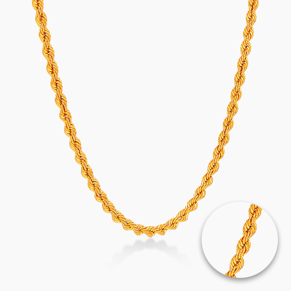 Oro Italia 916 Yellow Gold Necklace GC33420426(060) (22K Gold)