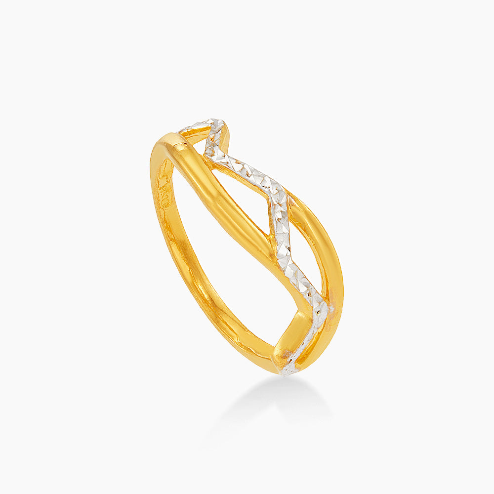 916/22K Yellow and White Gold Ring 6200192YW