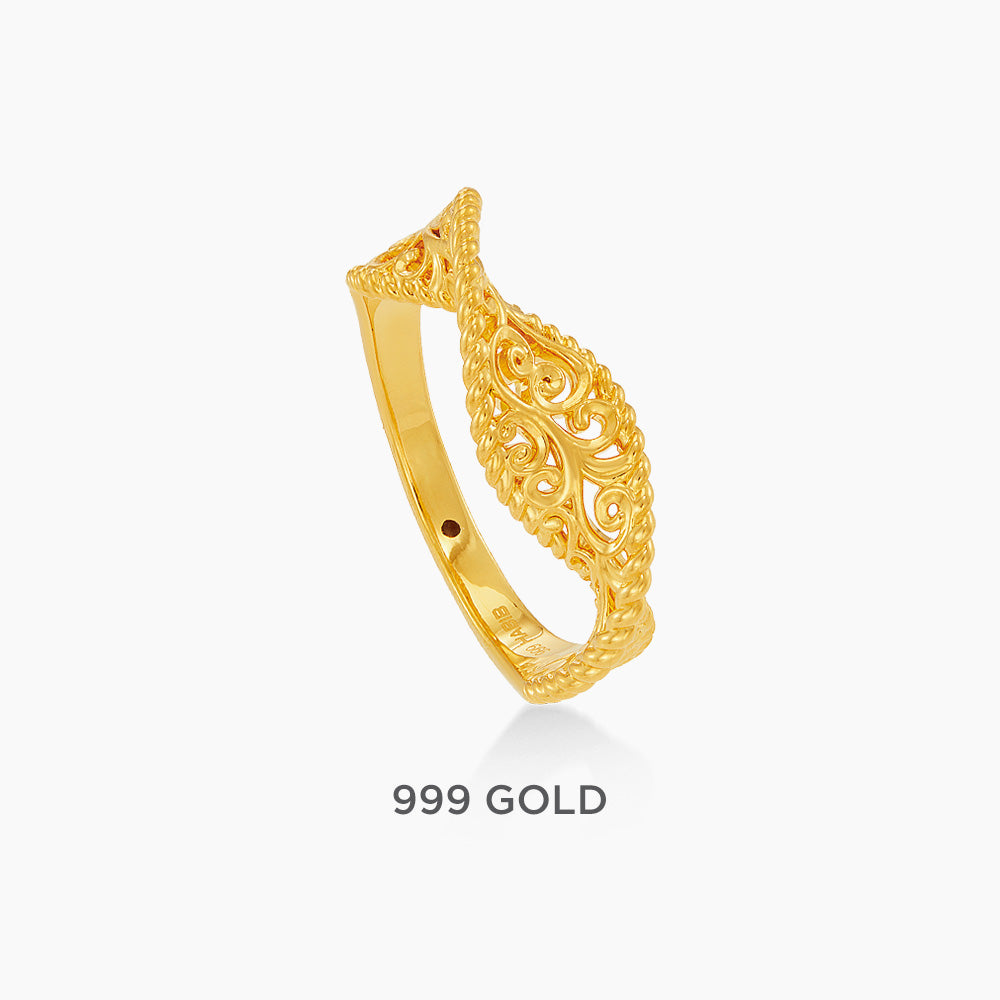 999/24K Yellow Gold Ring 9200038Y