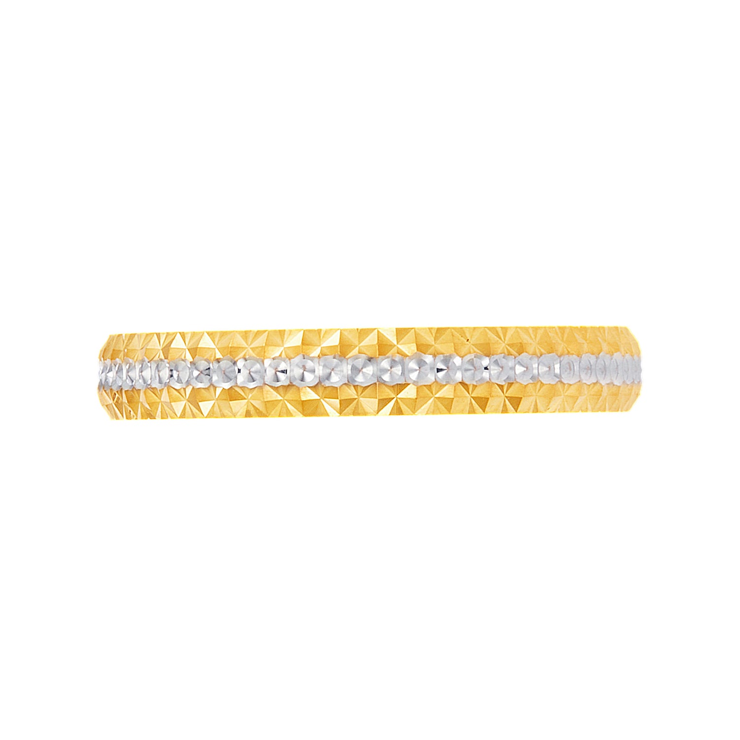 Oro Italia 916 Yellow and White Gold Ring GR55350724(YW)-BI (22K Gold)