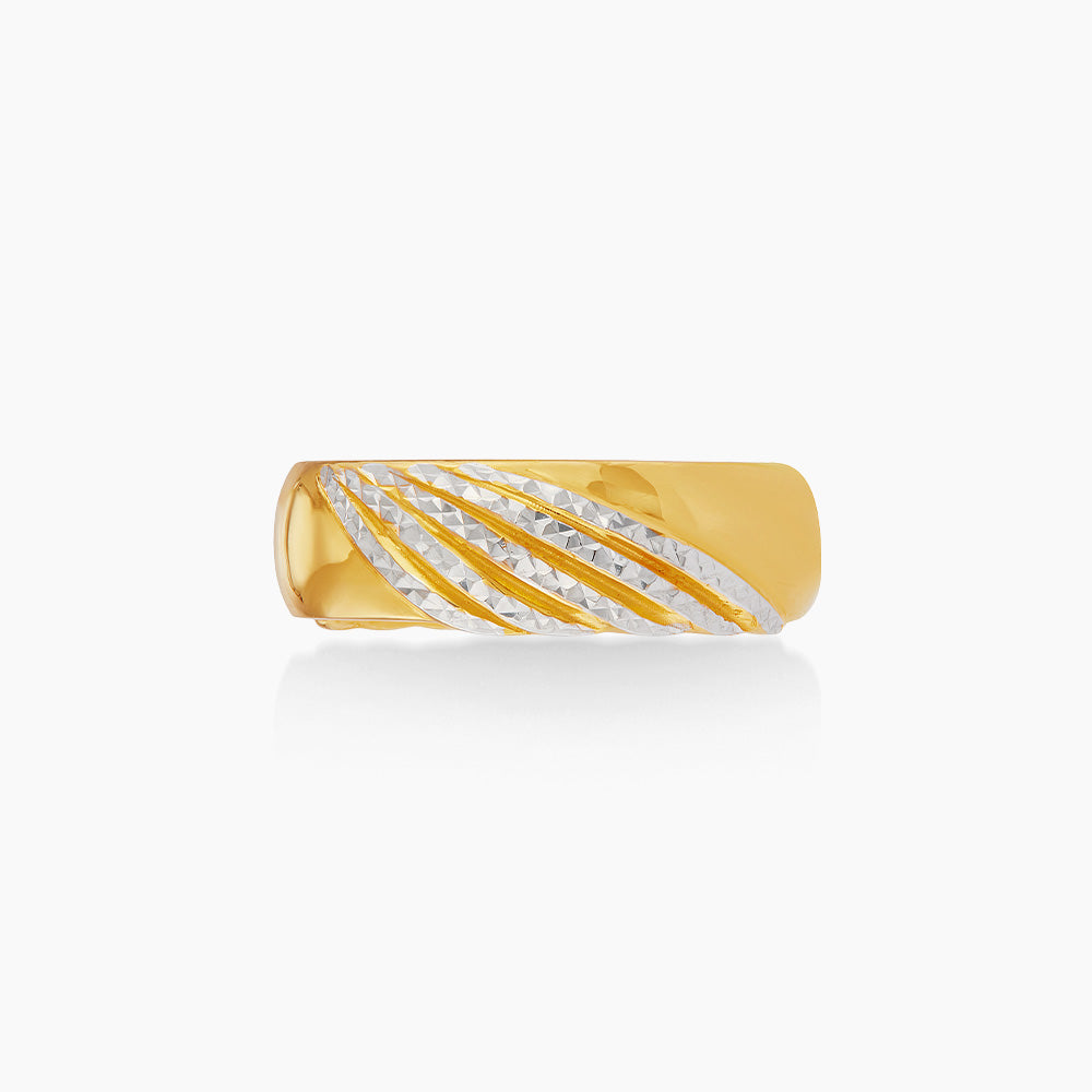 916/22K Yellow and White Gold Ring 6200092YWS