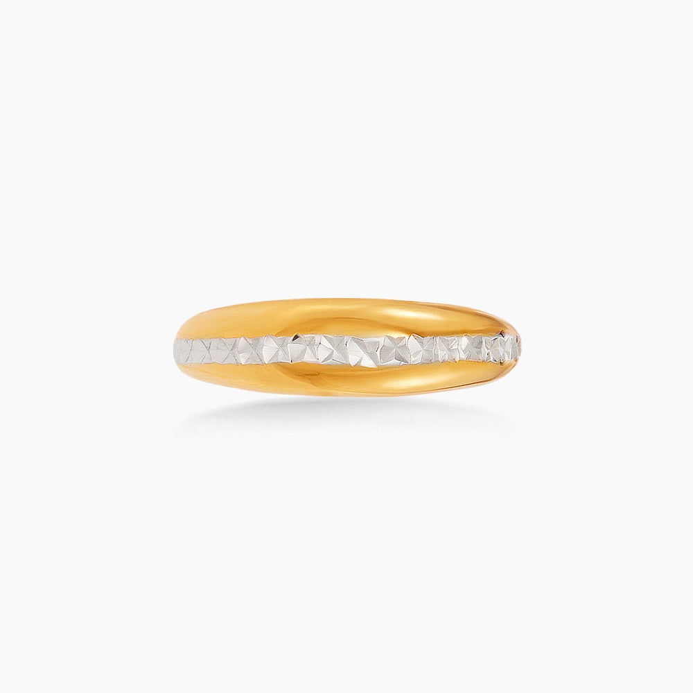 Oro Italia 916 Yellow and White Gold Ring GR60530925(YW)-BI (22K Gold)