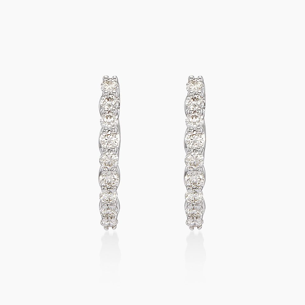Diamond Earring in 375/9K White Gold 458350126
