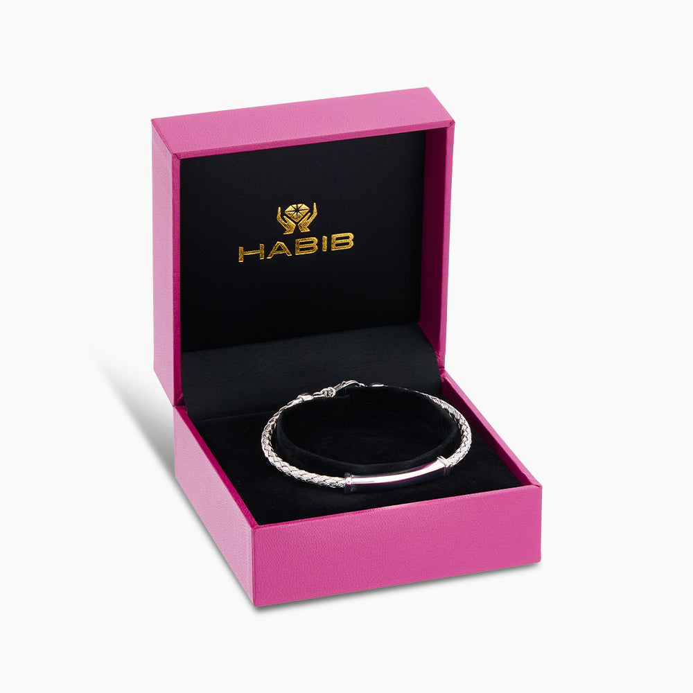 925 Silver Bangle CJ-2-SCH TR3 TB – HABIB Jewels