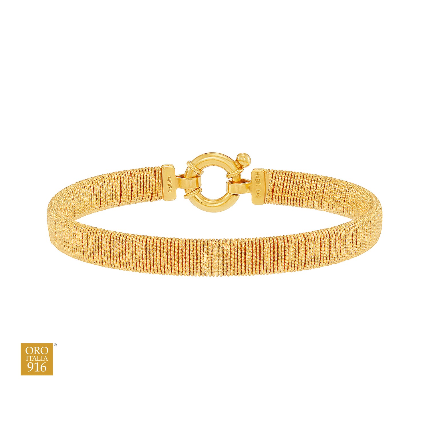 SICILIA | Oro Italia 916 Yellow Gold Bangle GB94591025 (22K Gold)
