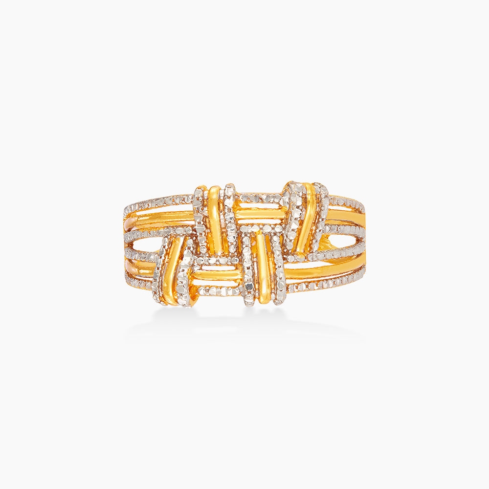 916/22K Yellow and White Gold Ring 6200230YW