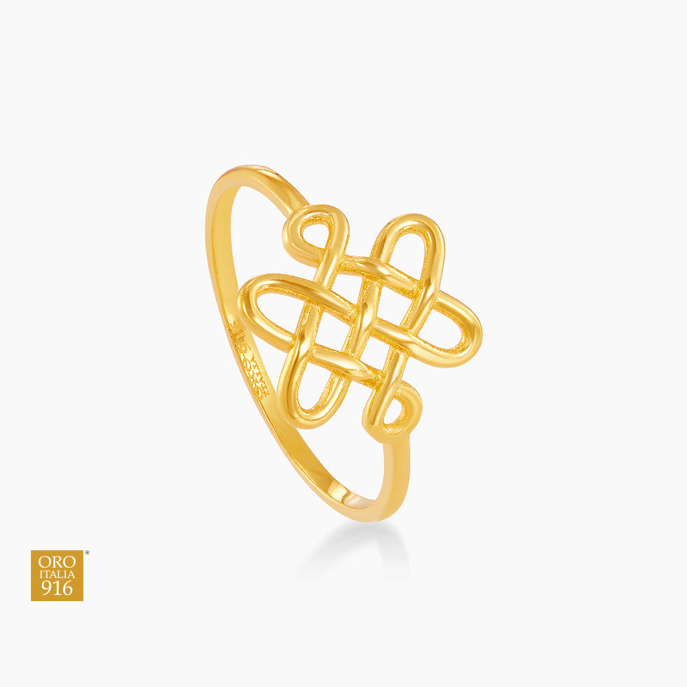Oro Italia 916 Yellow Gold Ring GR55060624 (22K Gold)