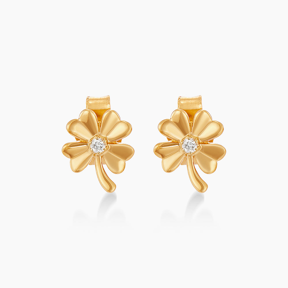 Diamond Earrings in 375/9K Yellow Gold 458480626