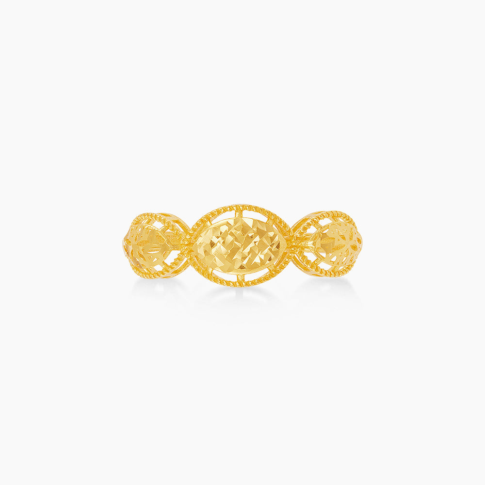 916/22K Yellow and White Gold Ring 6200162Y(R)