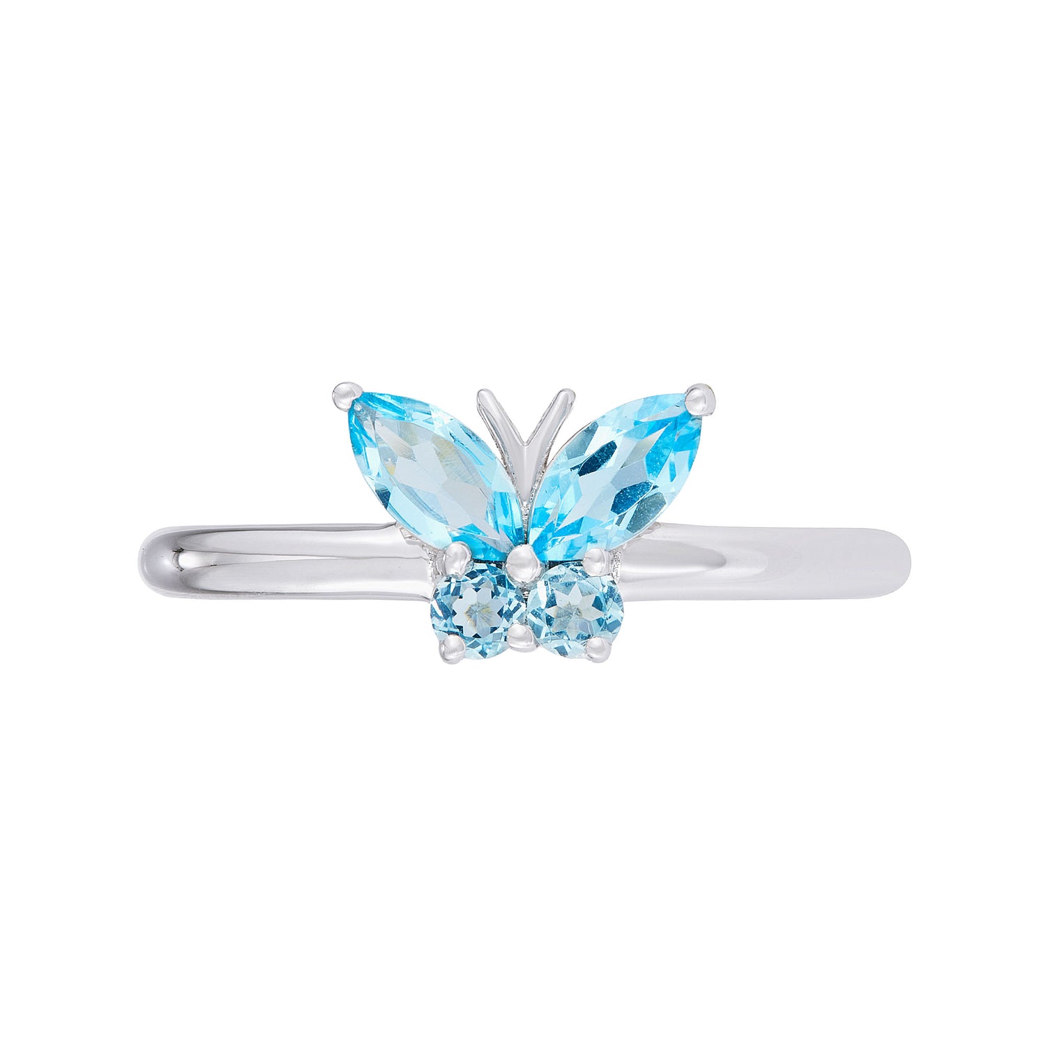 Blue Topaz Gemstones Ring in 375/9K White Gold 274340126(R)-BTOPZ