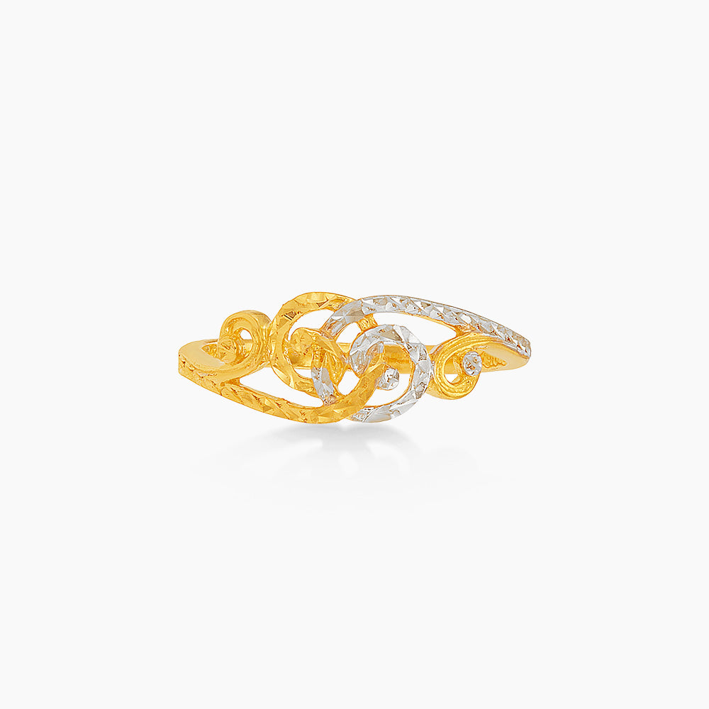 916/22K Yellow and White Gold Ring 6200190YW