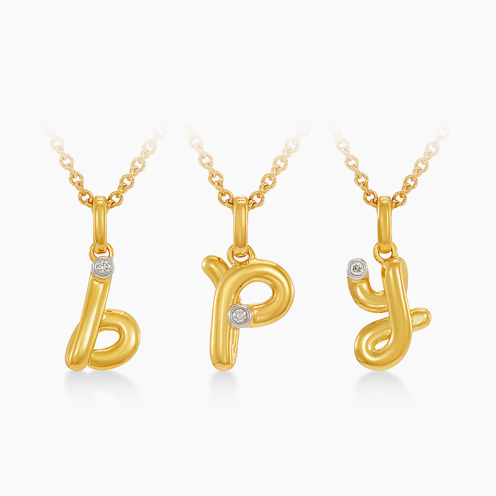 Diamond Necklace in 375/9K Yellow Gold 561460426