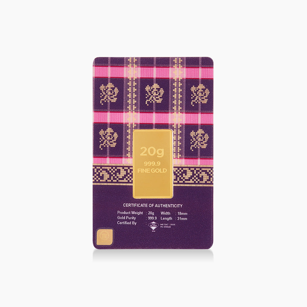 [Self-Pickup Only] Habib 20g 999.9 Gold Bar Songket Collection