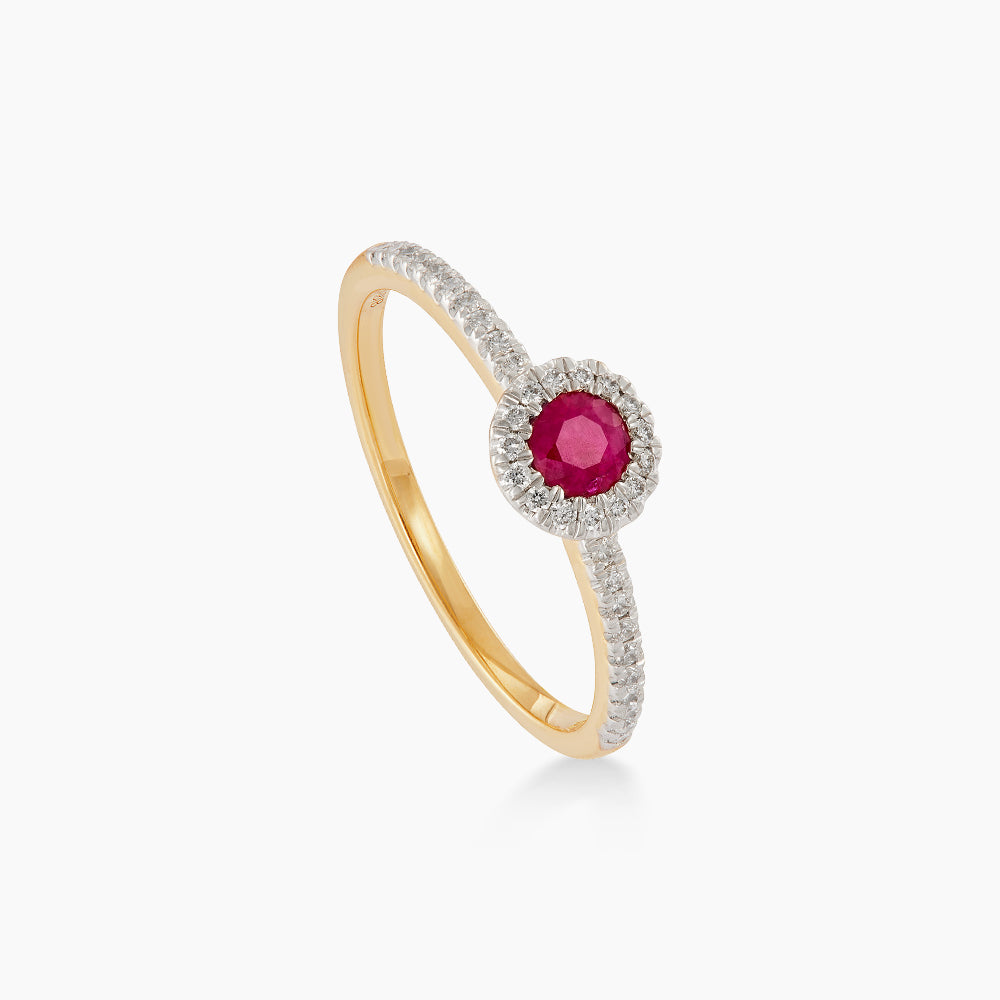 Ruby and Diamond Ring in 375/9K Yellow Gold 274710326