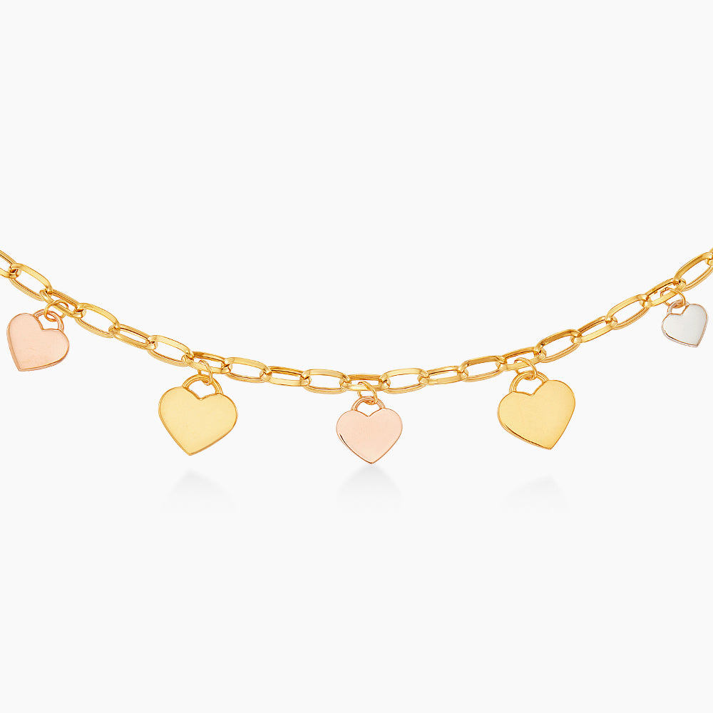 Oro Italia 916 Yellow, White and Rose Gold Bracelet GW55280126-TI (22K Gold)