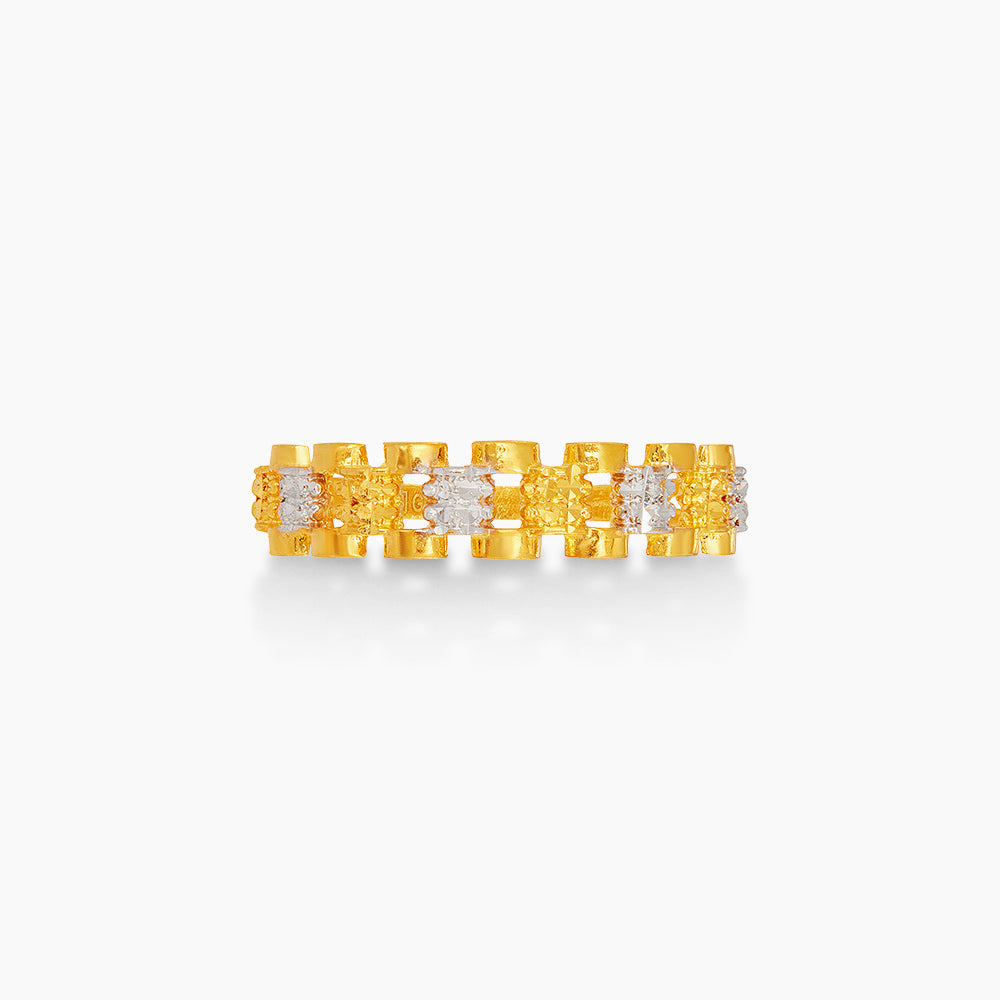 916/22K Yellow and White Gold Ring 6200234YW