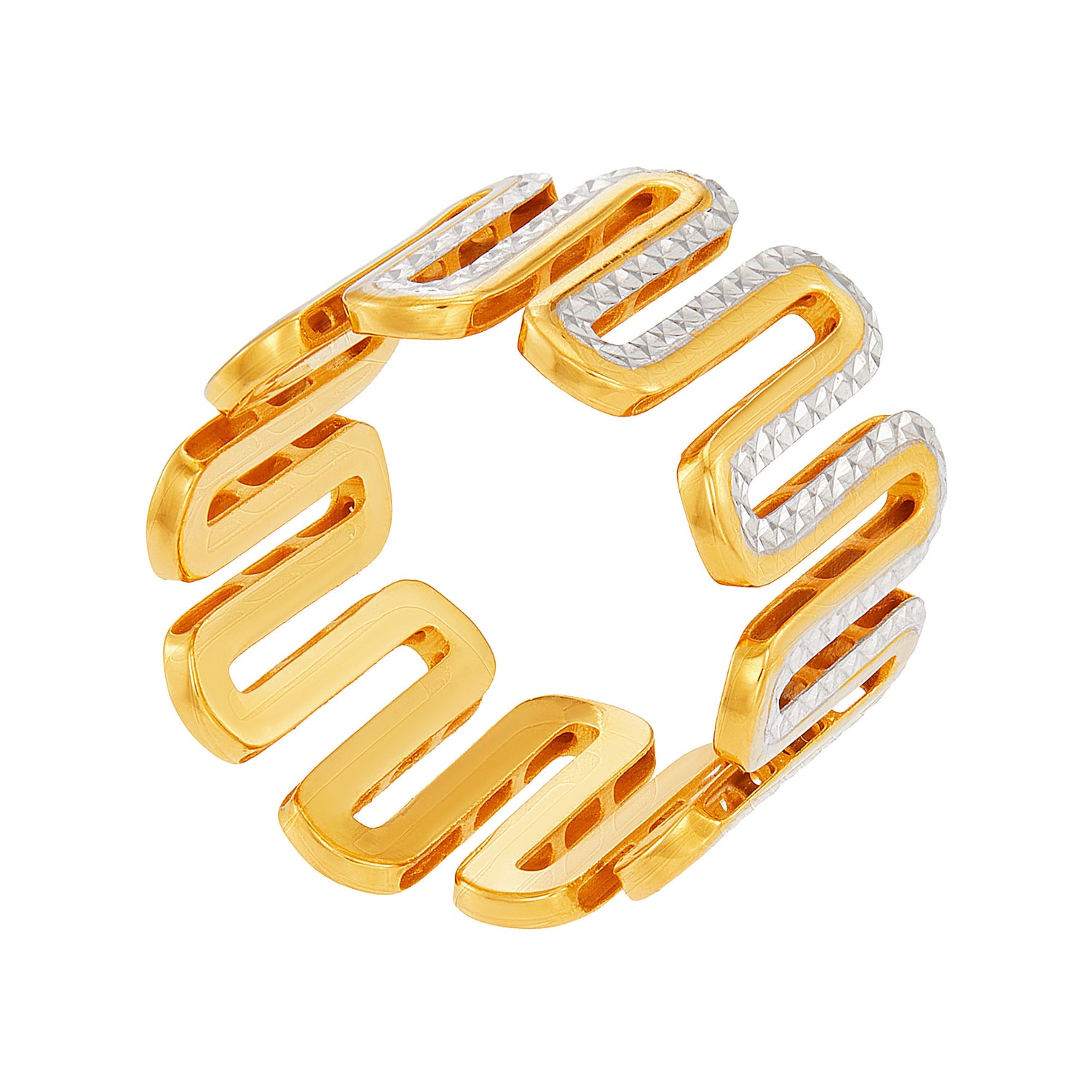 916/22K Yellow and White Gold Ring 6200005YW