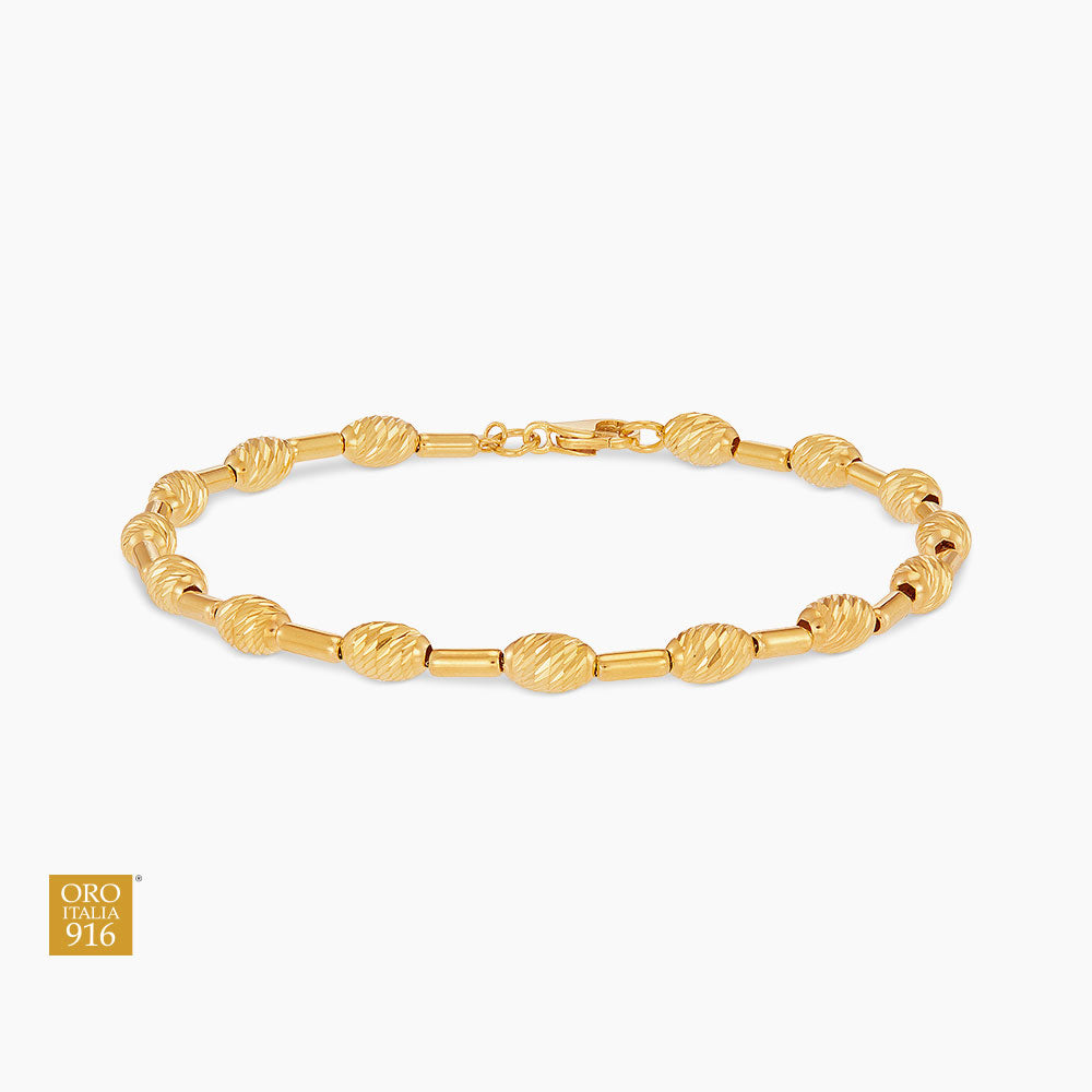 Oro Italia 916 Yellow Gold Bracelet GW55061225 (22K Gold)