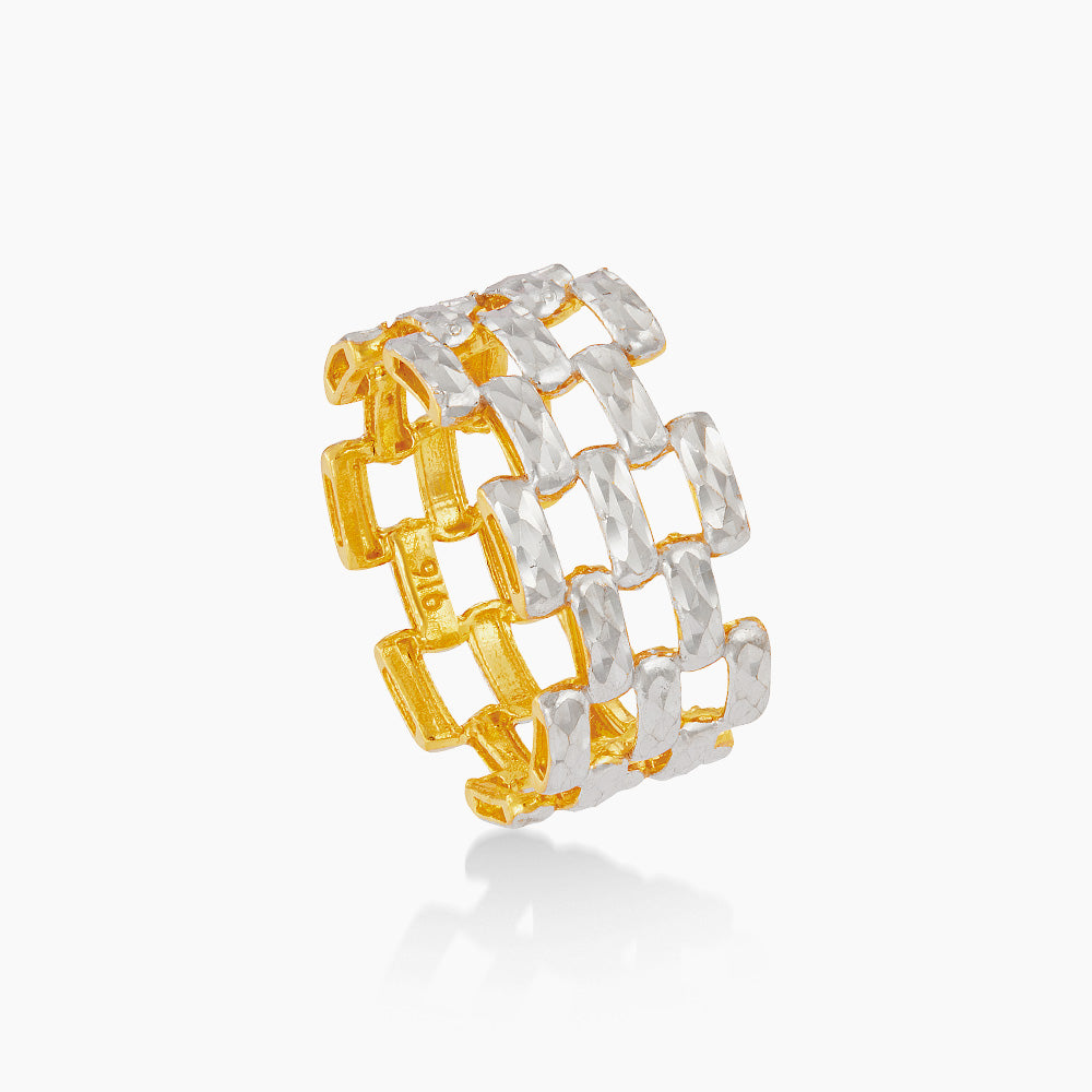 916/22K Yellow and White Gold Ring 6200143YW