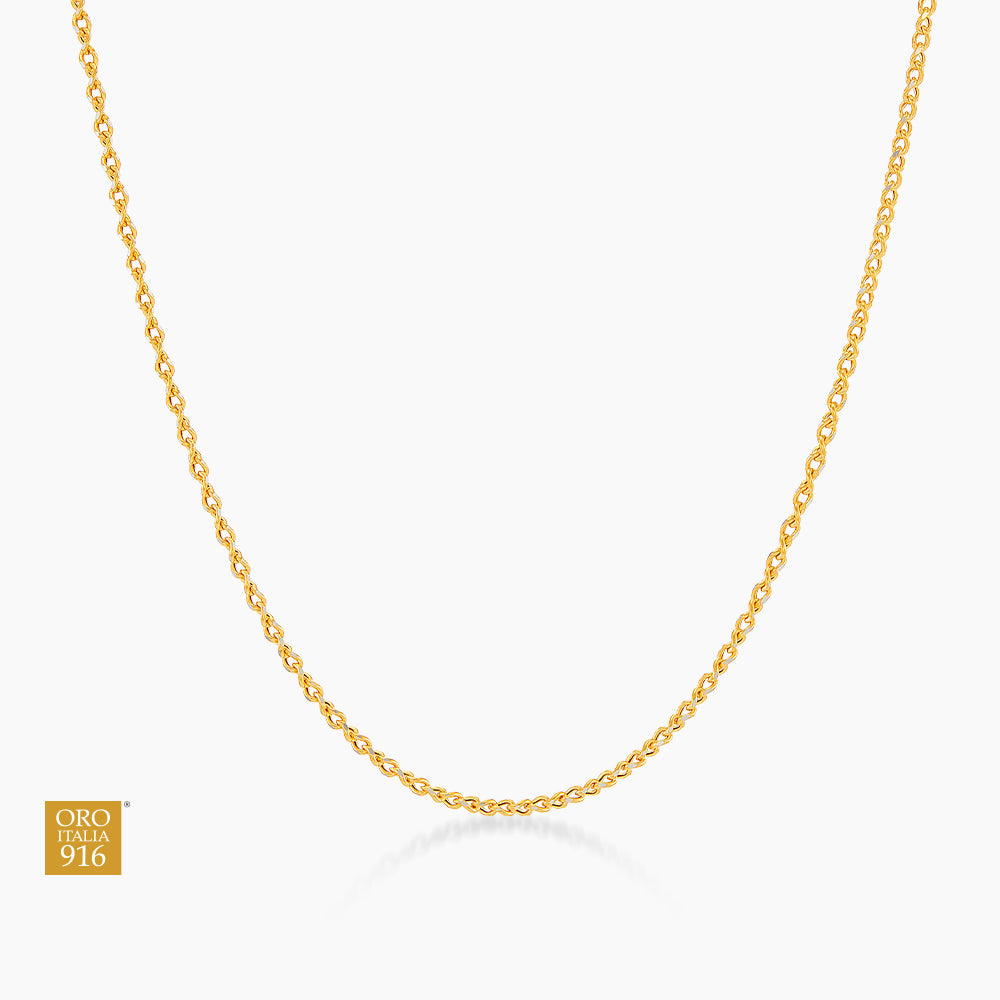 Oro Italia 916 Yellow Gold Necklace GC20580626(060Y) (22K Gold)