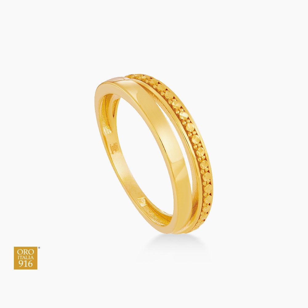Oro Italia 916 Yellow Gold Ring GR61181125 (22K Gold)