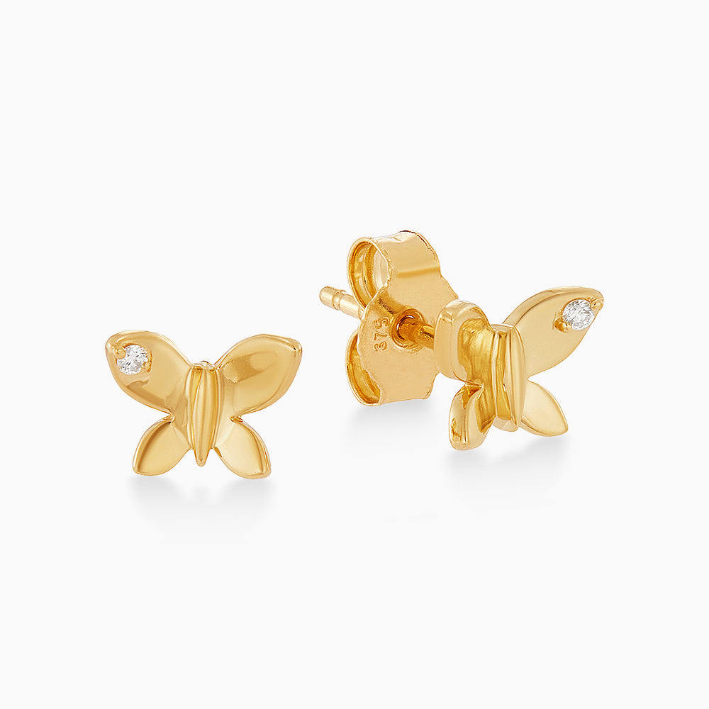 Diamond Earrings in 375/9K Yellow Gold 458510626