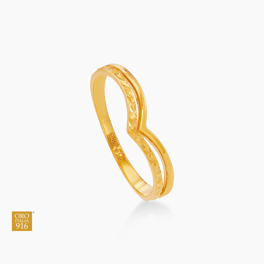 Oro Italia 916 Yellow Gold Ring GR59330525 (22K Gold)