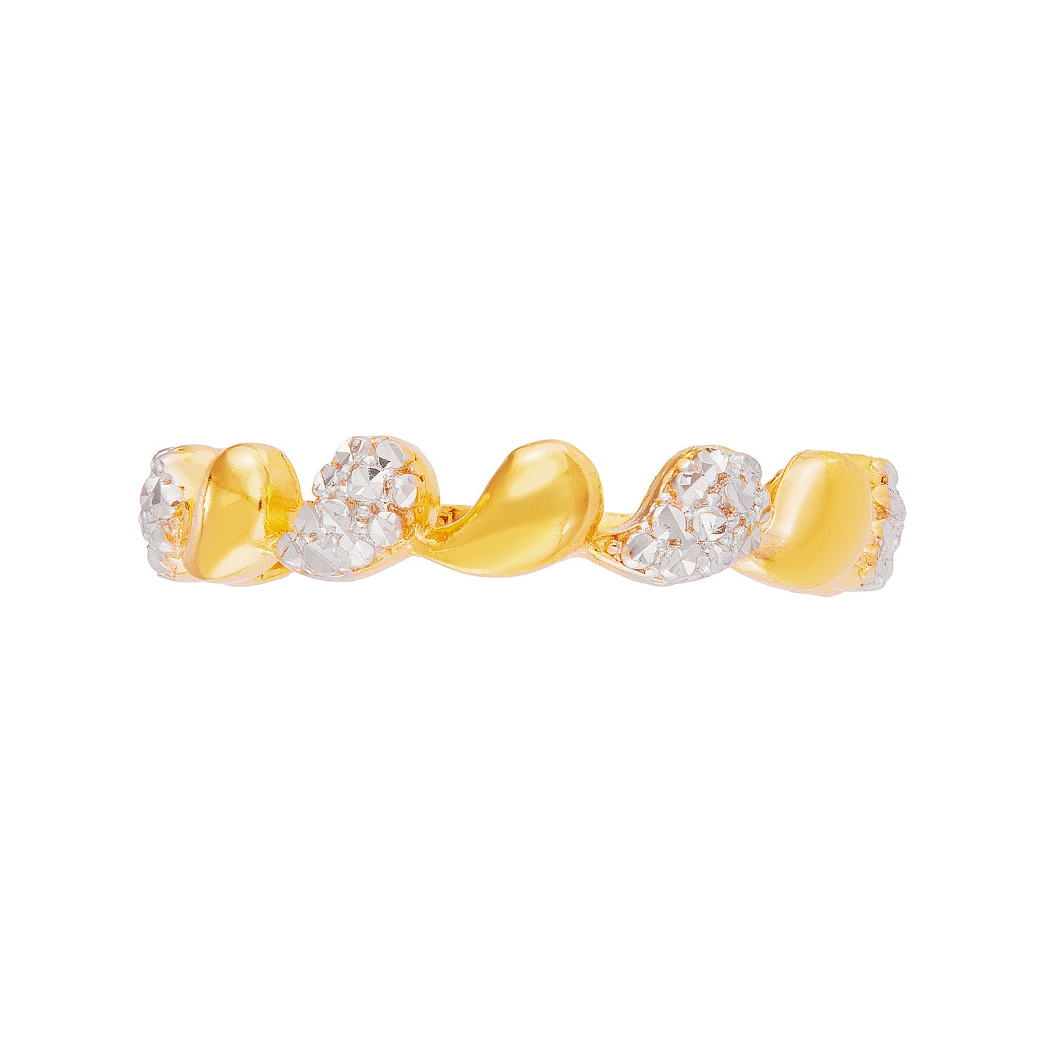 916/22K Yellow and White Gold Ring 6200071YW