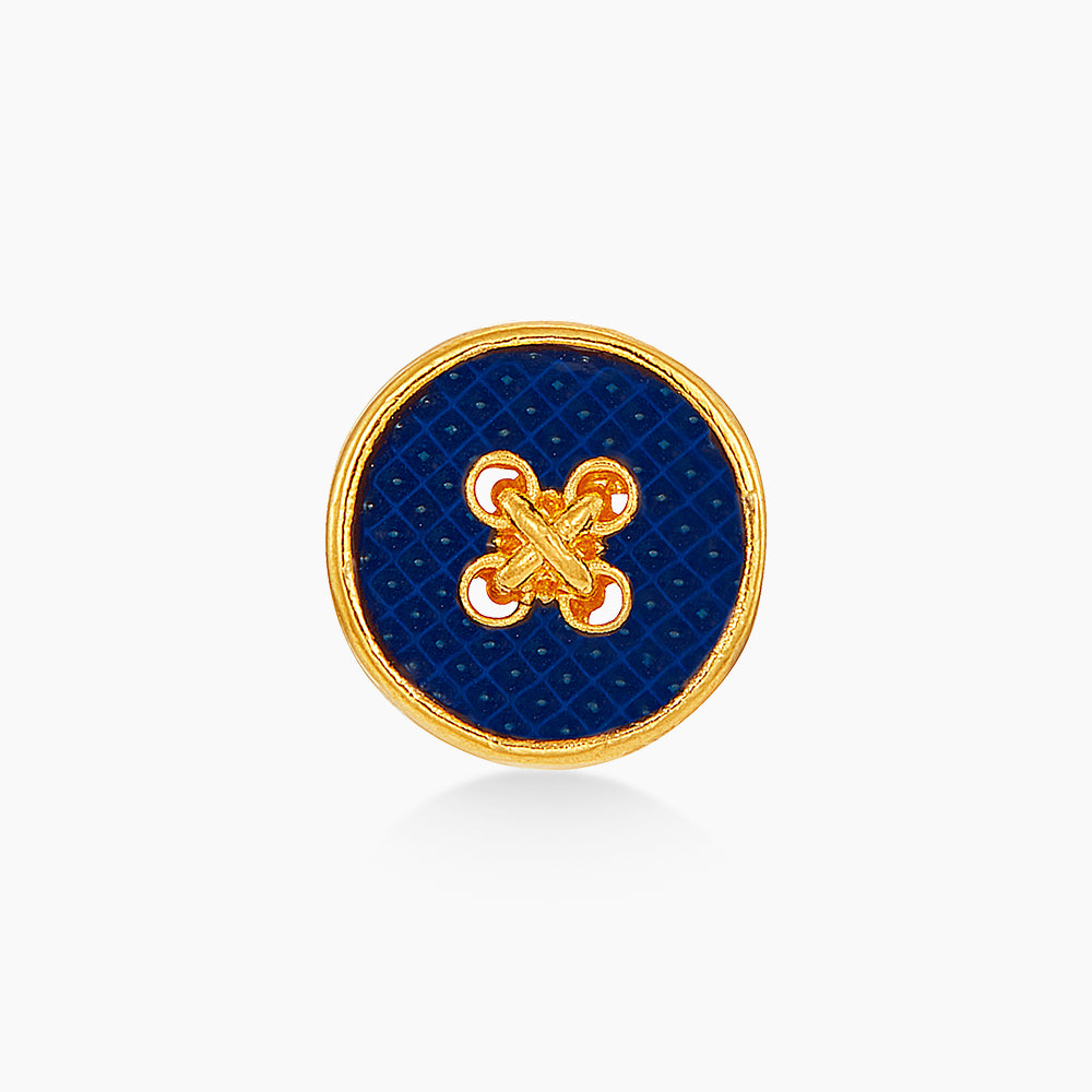 916/22K Yellow Gold Charm (Blue) 6800208Y