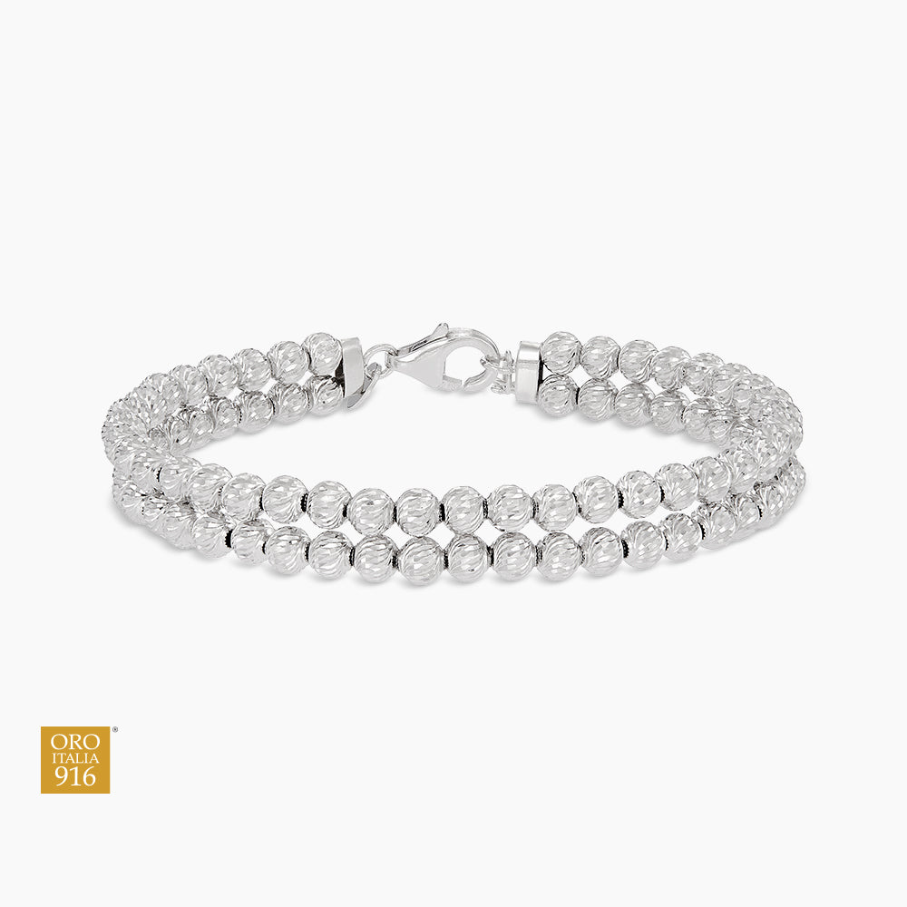 Oro Italia 916 White Gold Bangle GB95590426(04W) (22K Gold)