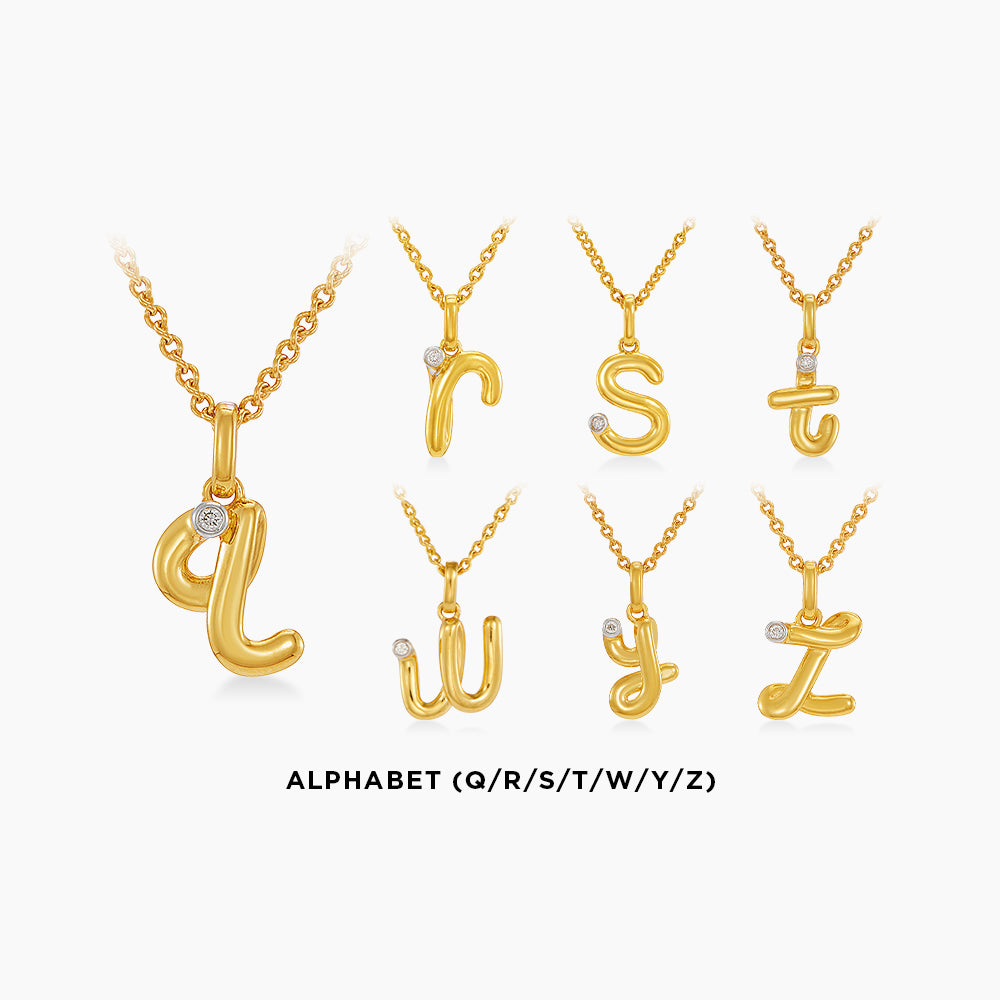 Diamond Necklace in 375/9K Yellow Gold 561460426