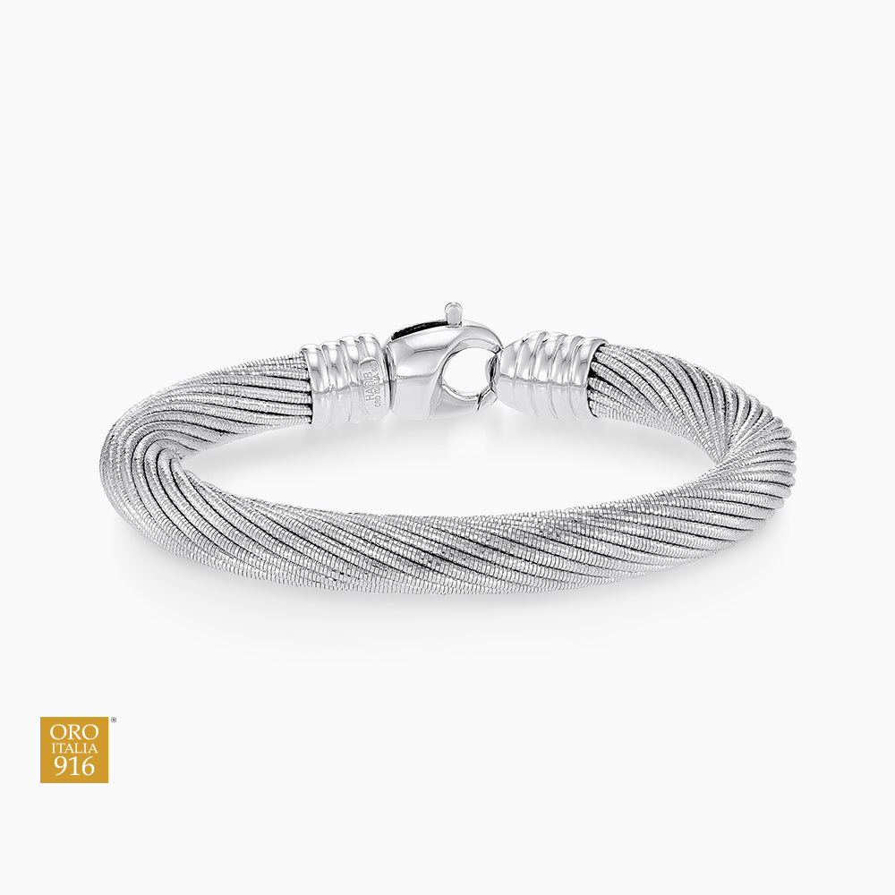 Oro Italia 916 White Gold Bangle GB80090426(29W) (22K Gold)