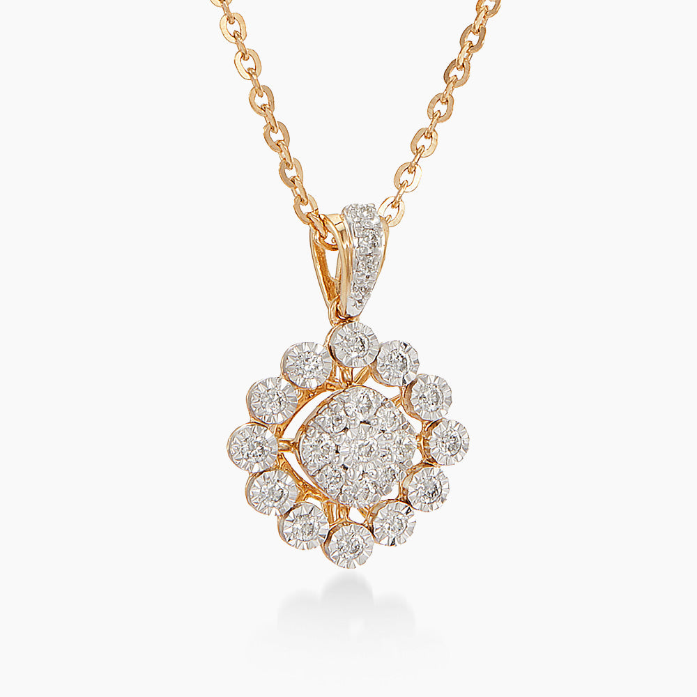 Diamond Necklace in 375/9K Yellow Gold 275150526(N)