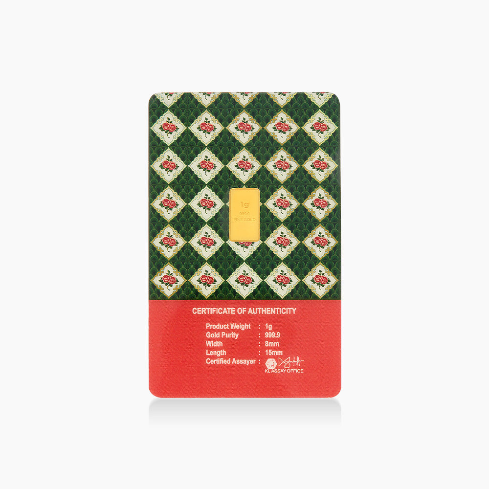 HABIB 1g 999.9 Gold Bar (Peranakan)