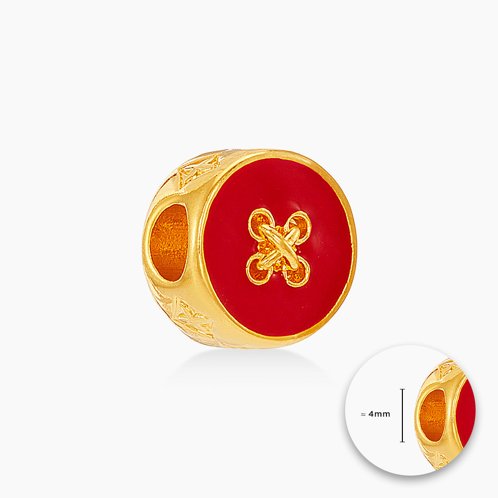 916/22K Yellow Gold Charm (Red) 6800225Y