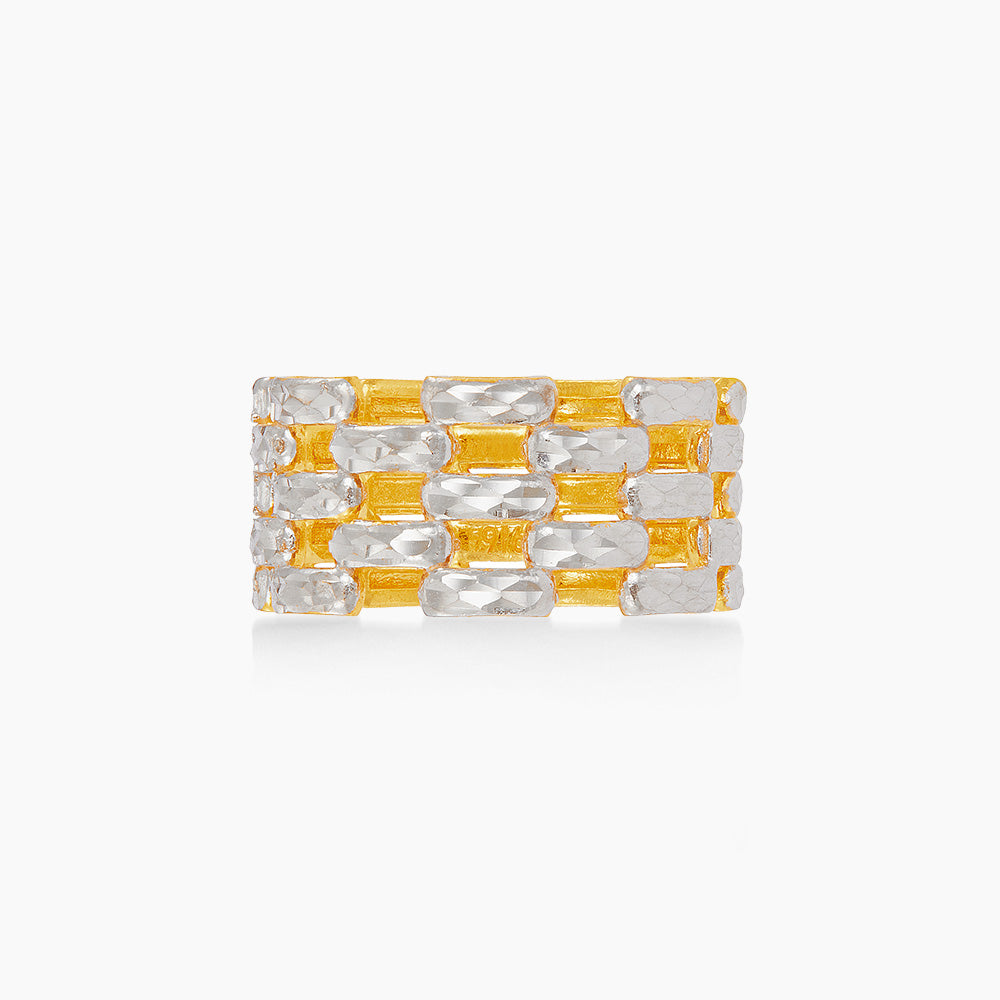 916/22K Yellow and White Gold Ring 6200143YW