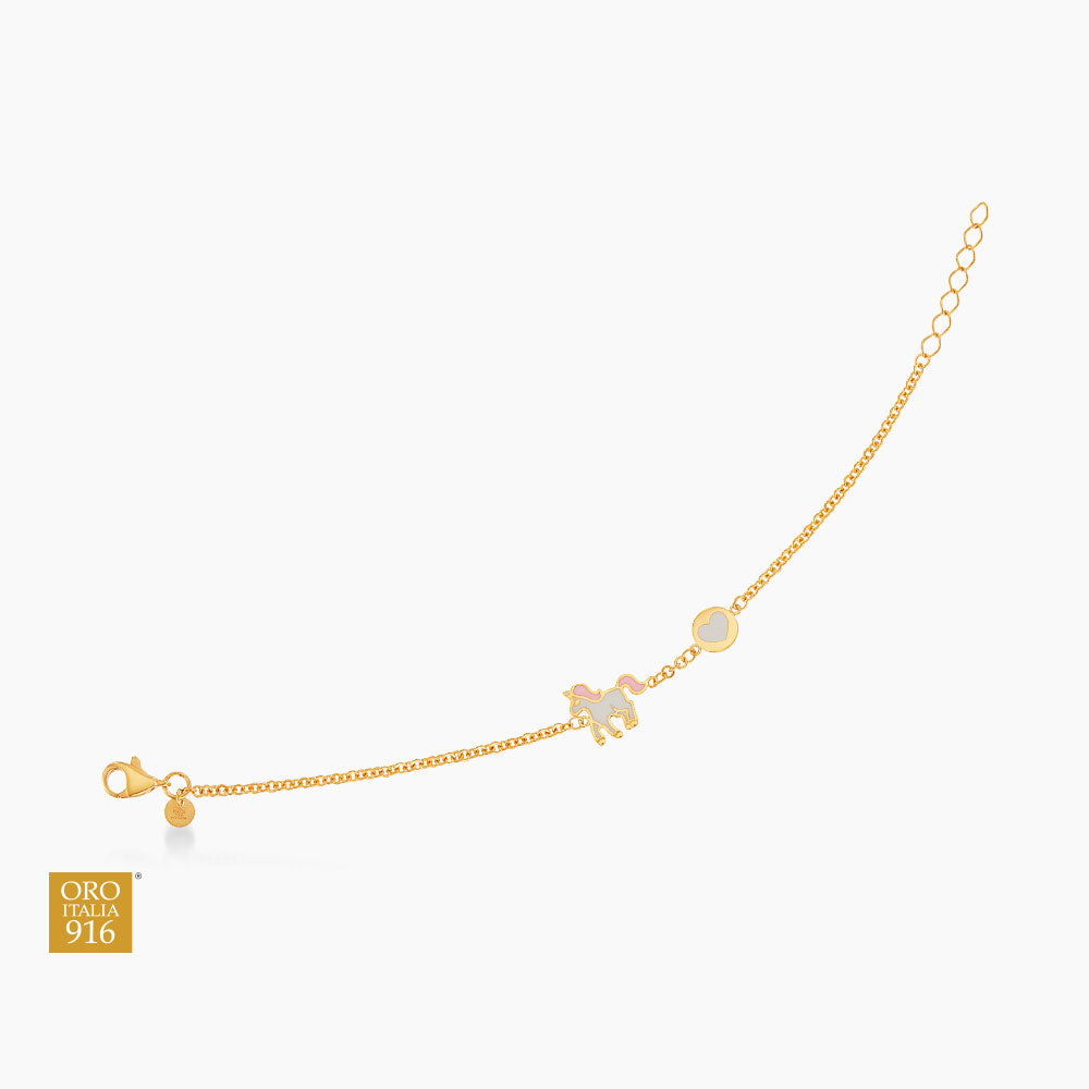 Oro Italia 916 Yellow Gold Bracelet GW54931225-BBY (for baby) (22K Gold)