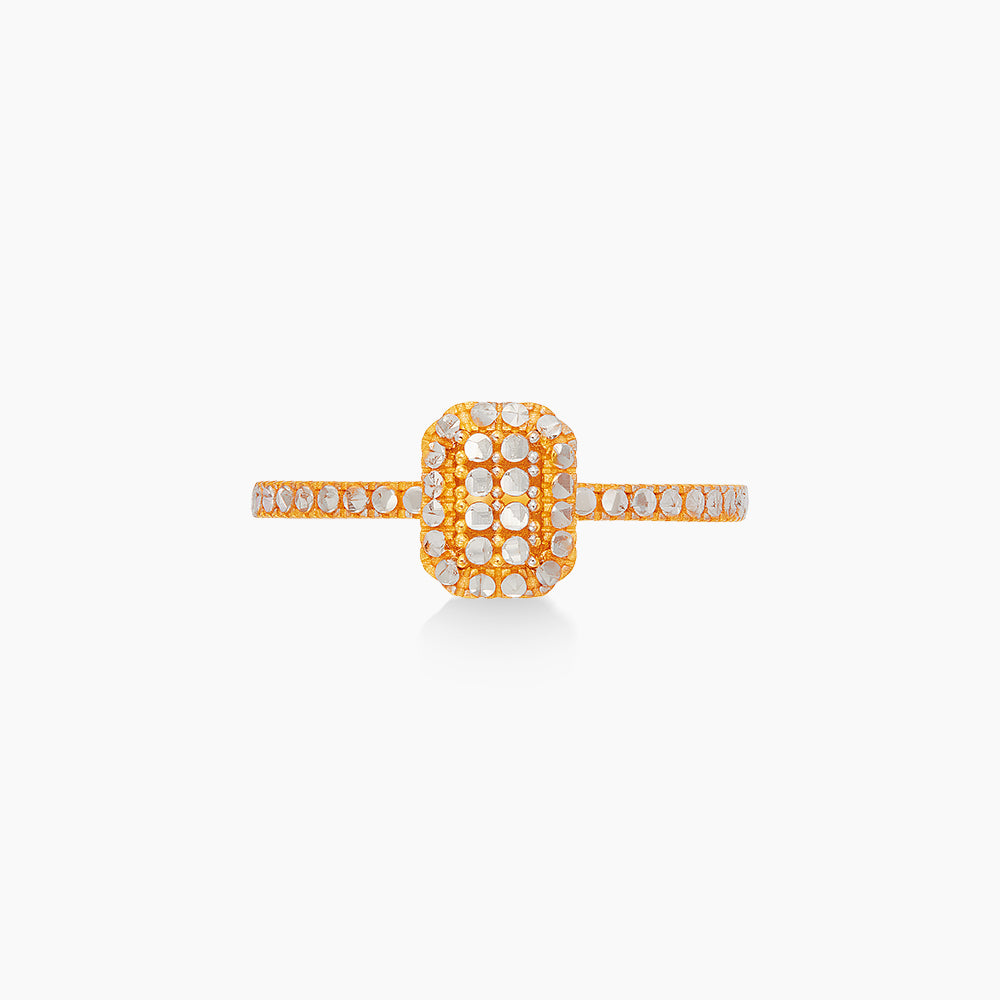 Oro Italia 916 Yellow and White Gold Ring GR62070326(YW)-BI (22K Gold)