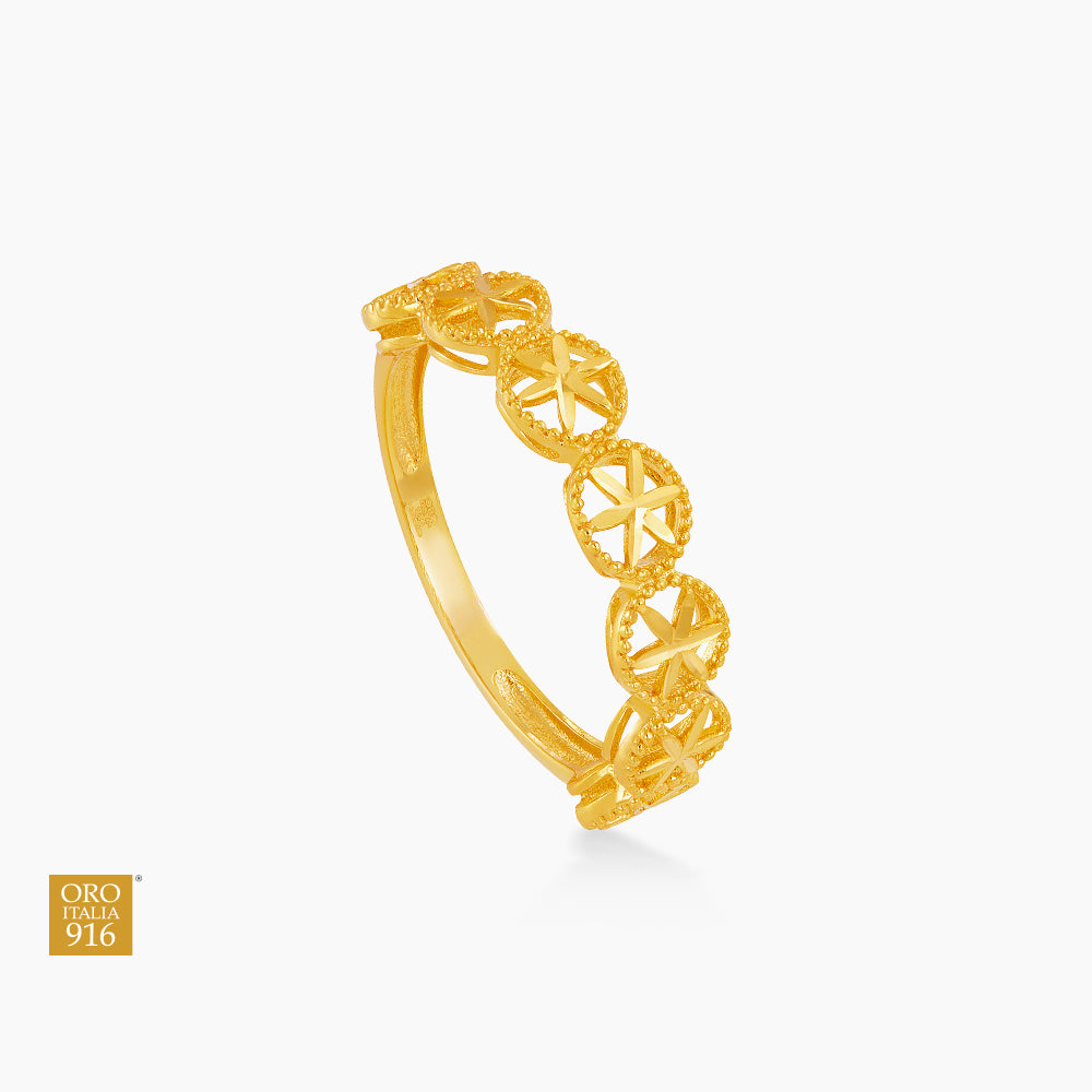 Oro Italia 916 Yellow Gold Ring GR62160426 (22K Gold)