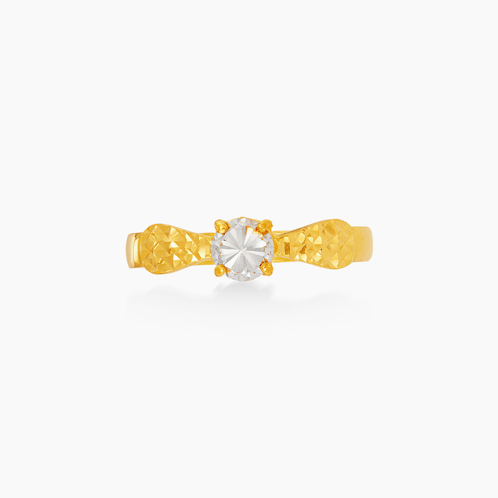916/22K Yellow and White Gold Ring 6200217YW