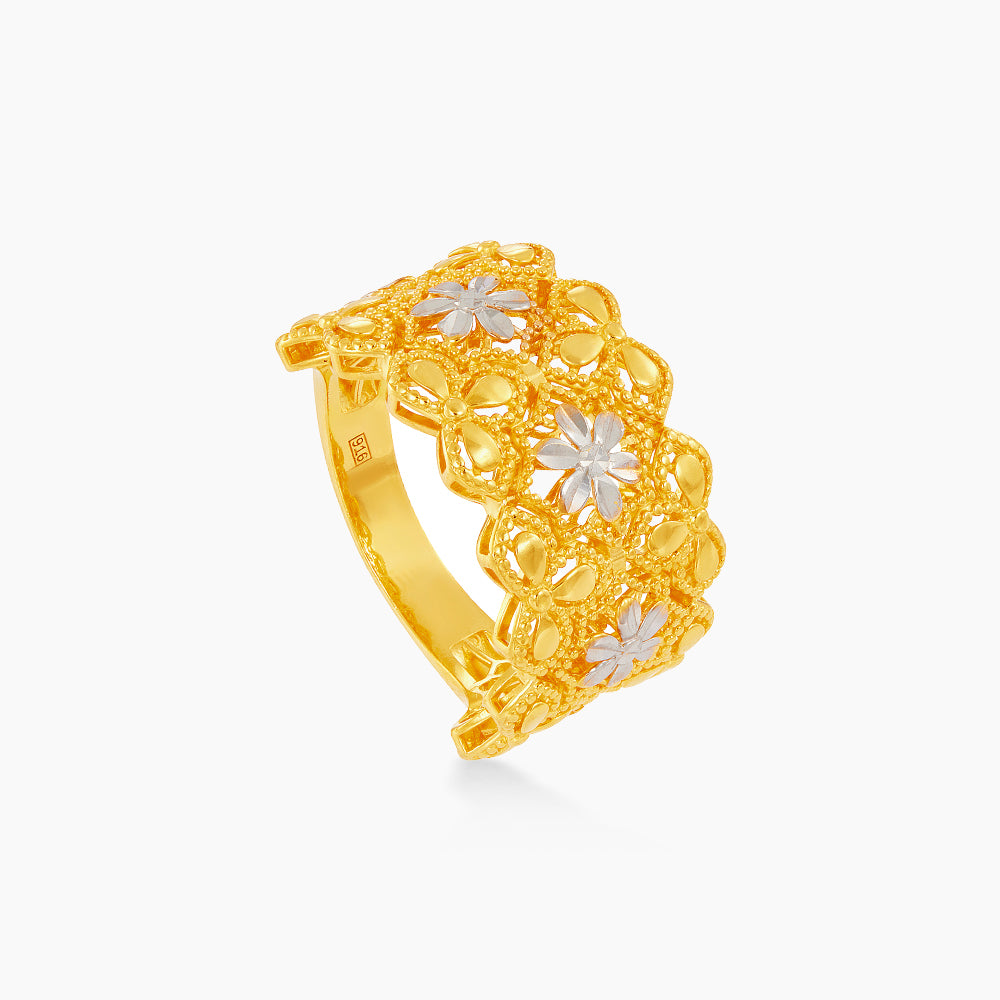 916/22K Yellow and White Gold Ring 6200331YW