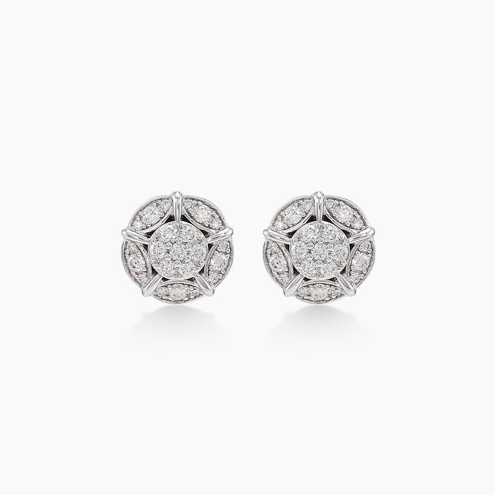 Diamond Earrings in 750/18K White Gold 274291225(E)
