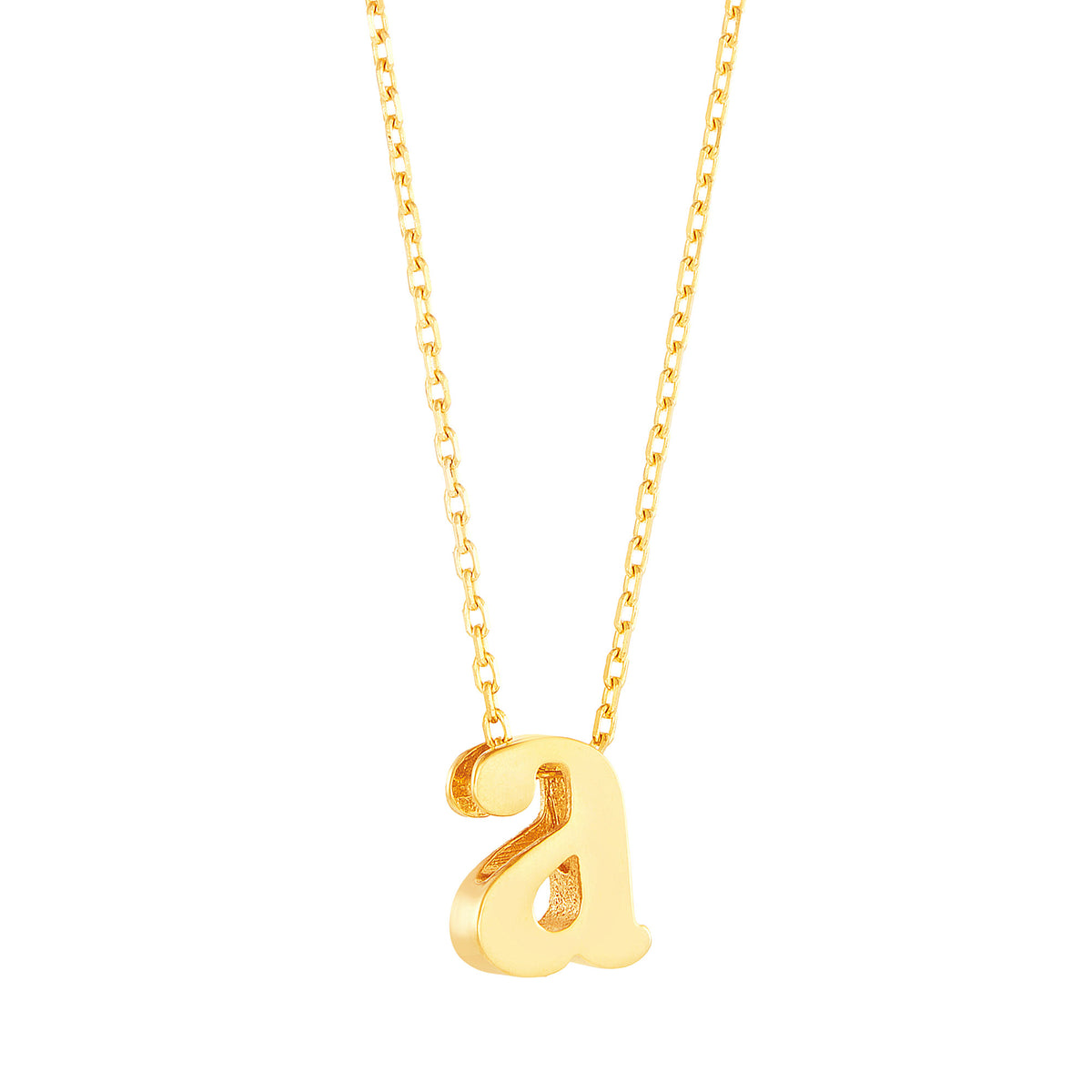 Oro Italia 916 Alphabet Yellow Gold Necklace GC28230922