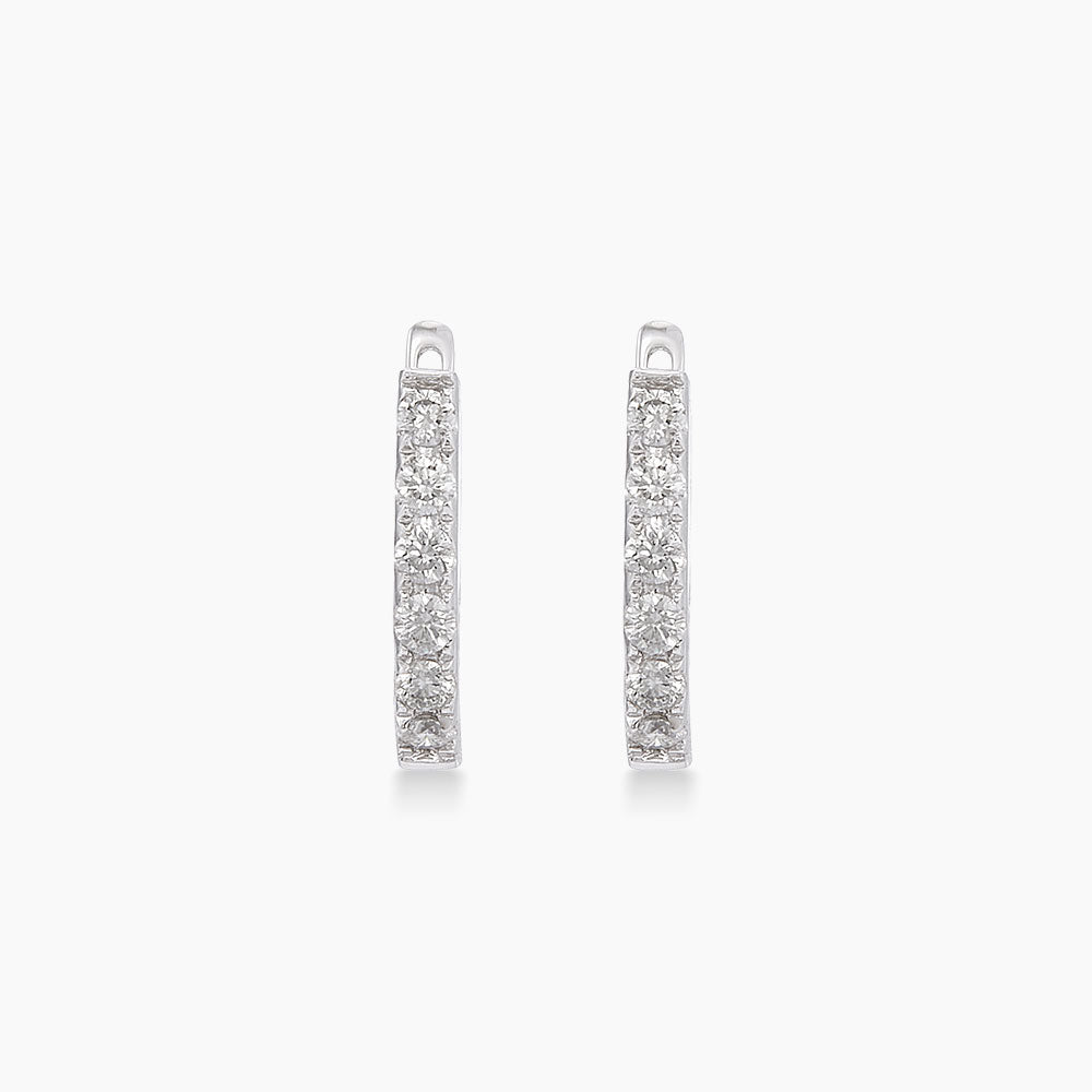 Diamond Earrings in 375/9K White Gold 45553