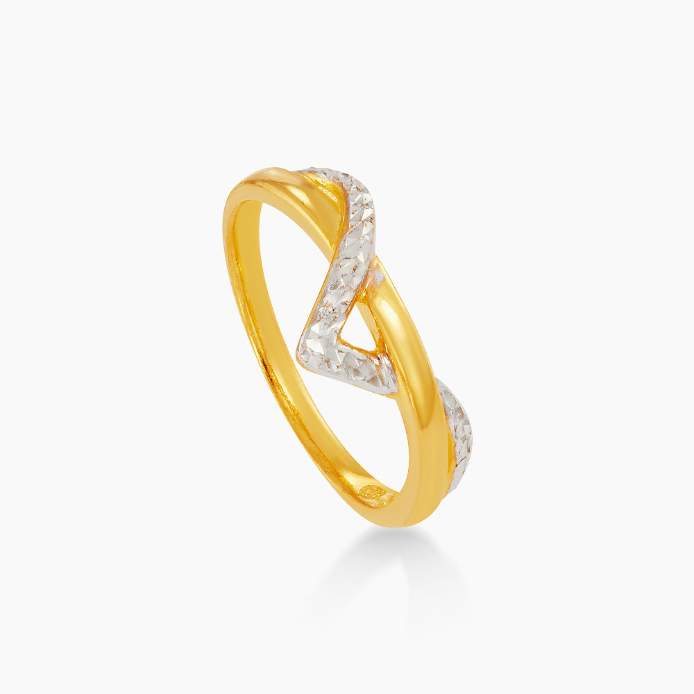 916/22K Yellow and White Gold Ring 6200207YW