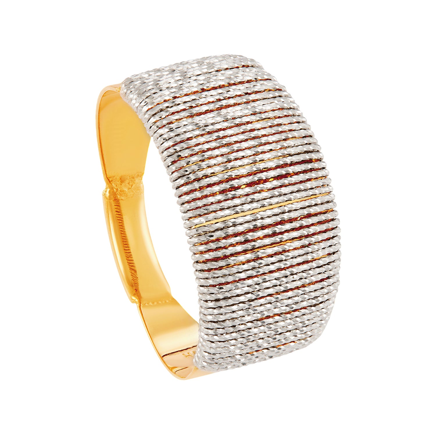 SICILIA | Oro Italia 916 Yellow and White Gold Ring GR57751224(YW)-BI (22K Gold)