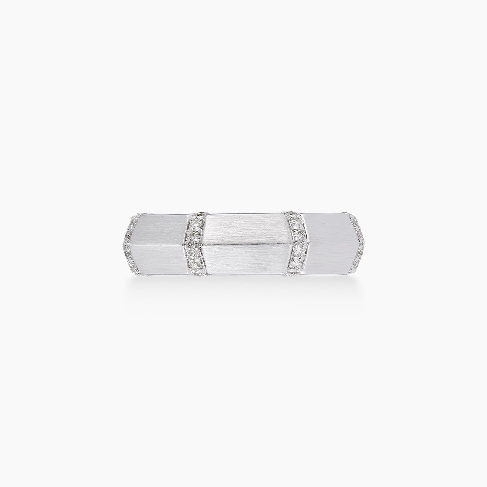 Diamond Men's Ring in 925 Silver Palladium 275880726(PLD)