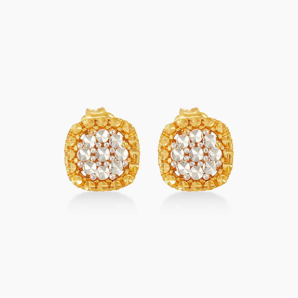 LUMINA | Oro Italia 916 Yellow and White Gold Earrings GE78080426(YW)-BI (22K Gold)
