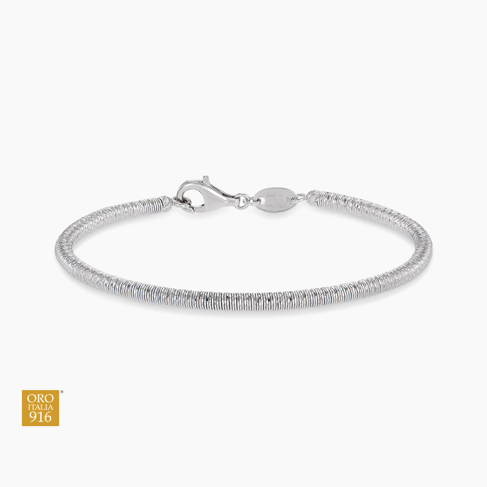 Oro Italia 916 White Gold Bangle GB95330326(WG) (22K Gold)