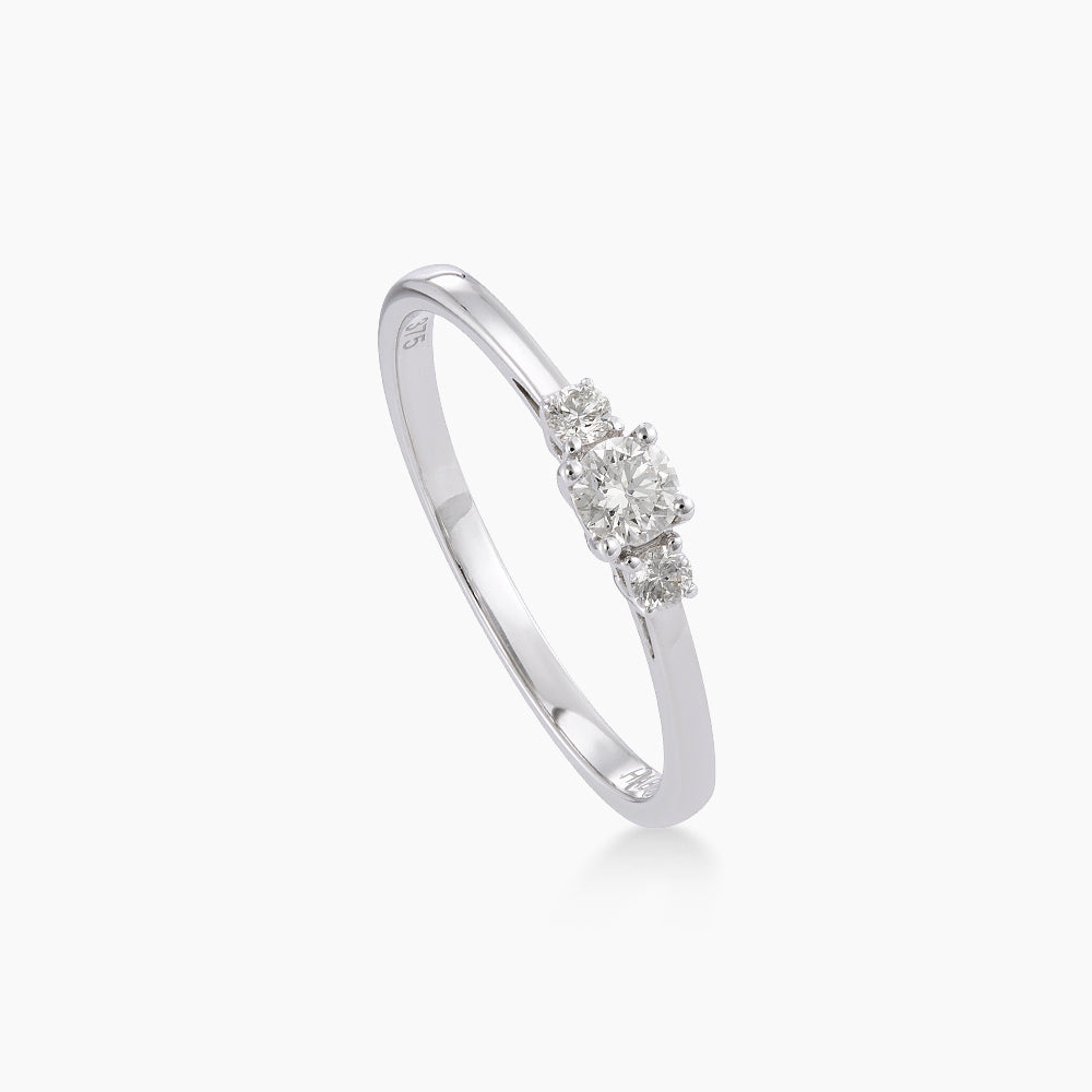 Diamond Ring in 375/9K White Gold 119850726
